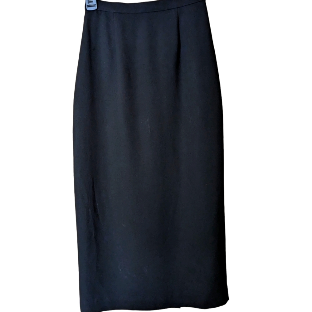 Collectibles Petite Sophisticate black midi/maxi, office pencil skirt. S…
